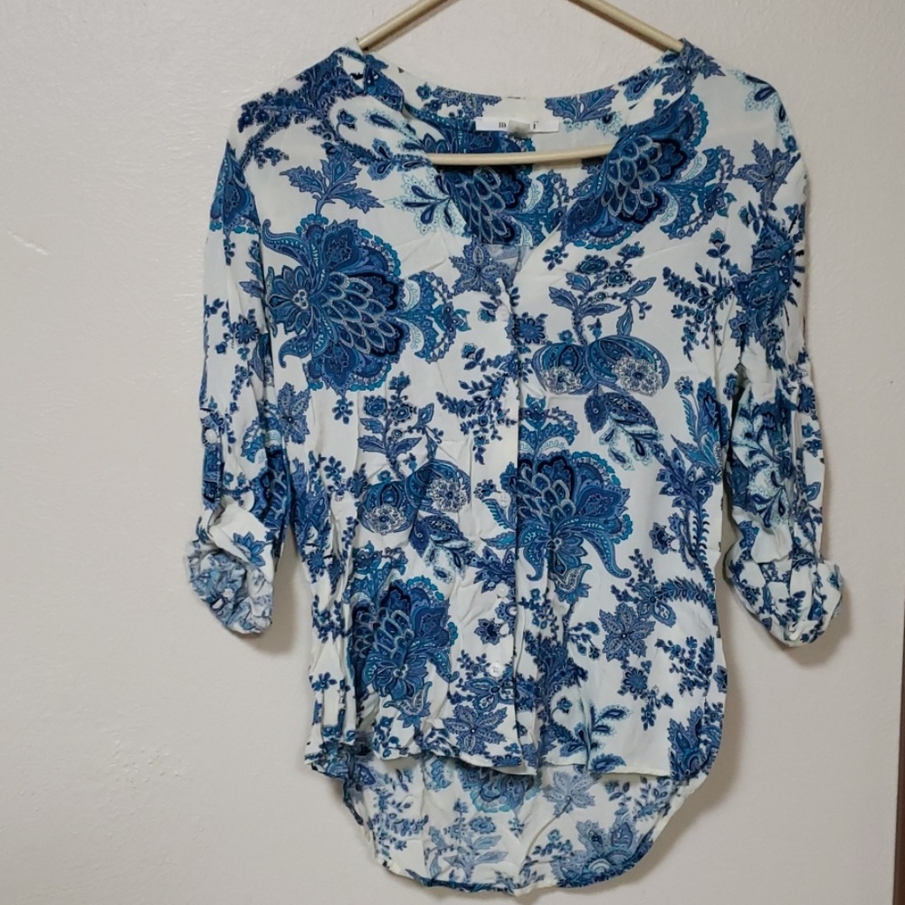 Paisley-floral Blouse